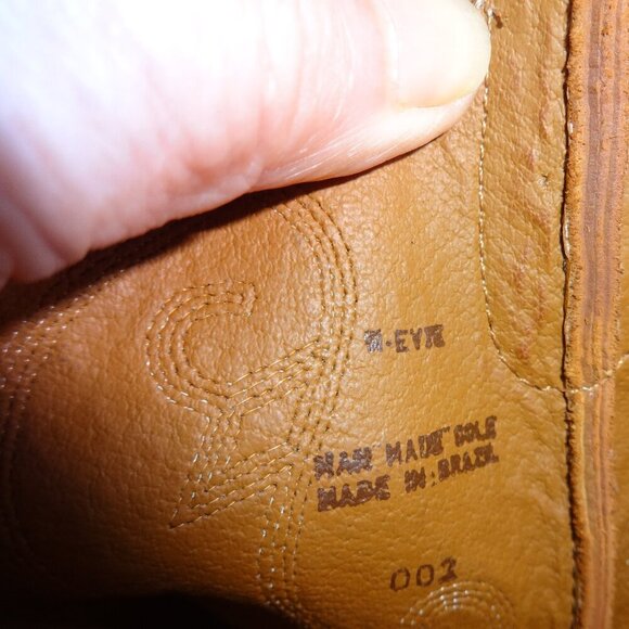 Nine West Western boots women's size 5.5M, 3 tone leather, pointed toe, quality - Picture 6 of 15